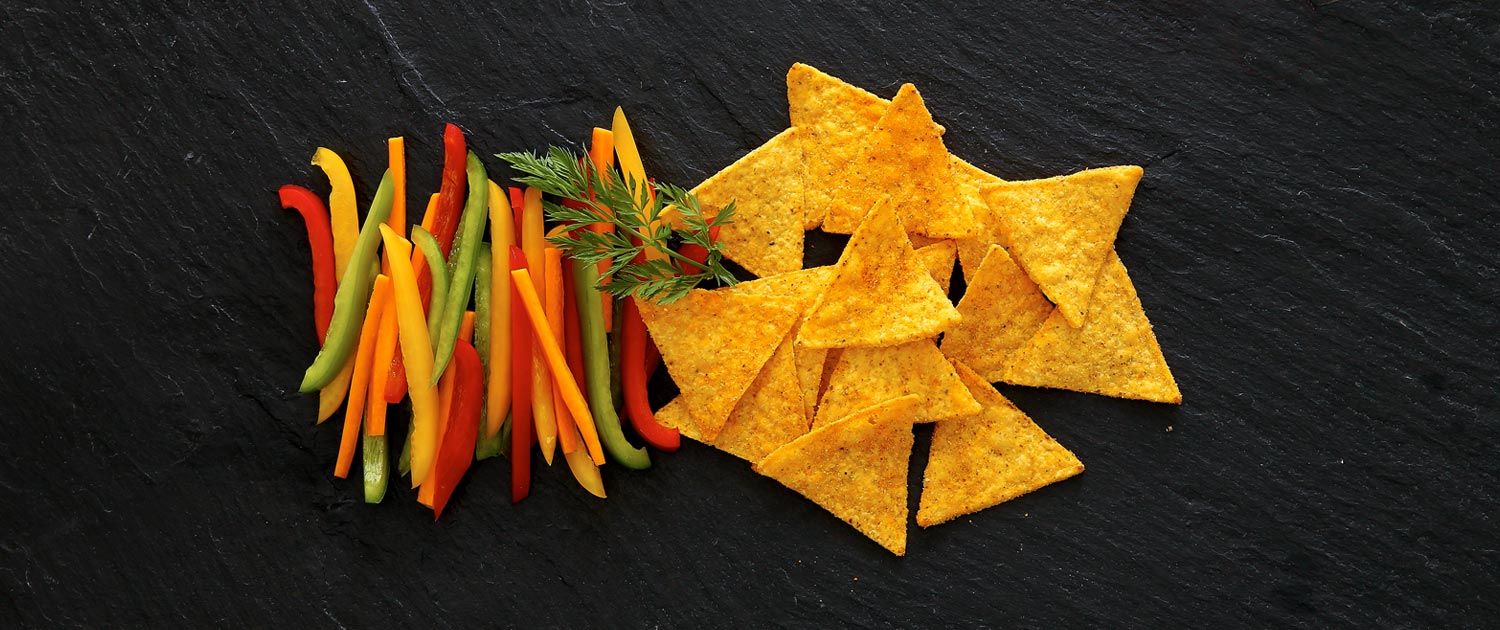 Tortilla Chips mit Paprika